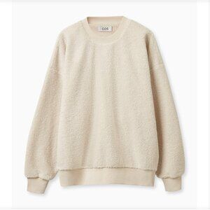 COS OVERSIZED TEDDY SWEATER XS